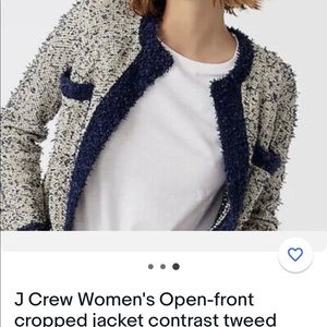 NWT. J Crew women’s open-front